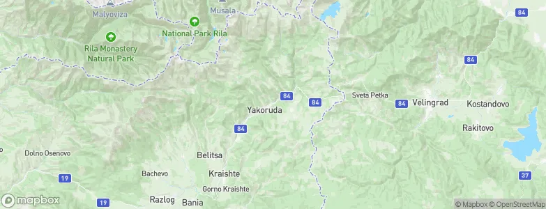 Yakoruda, Bulgaria Map