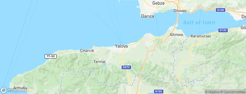 Yalova, Turkey Map