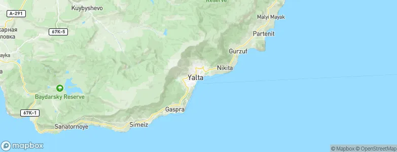 Yalta, Ukraine Map