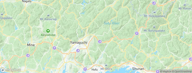 Yamaguchi, Japan Map