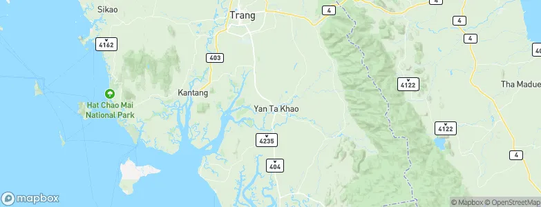 Yan Ta Khao, Thailand Map