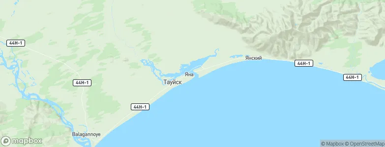 Yana, Russia Map