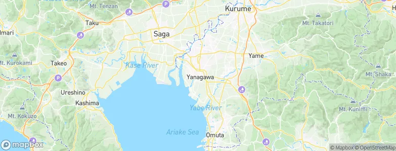 Yanagawa, Japan Map