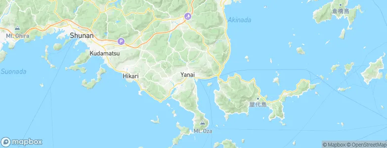 Yanai, Japan Map