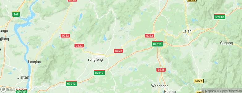 Yanbei, China Map