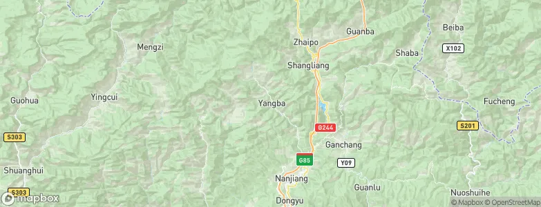 Yangba, China Map