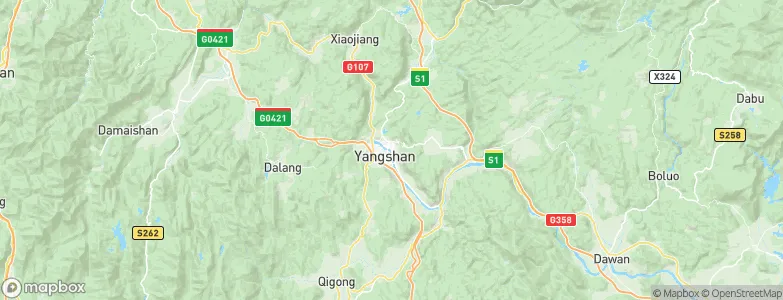Yangcheng, China Map