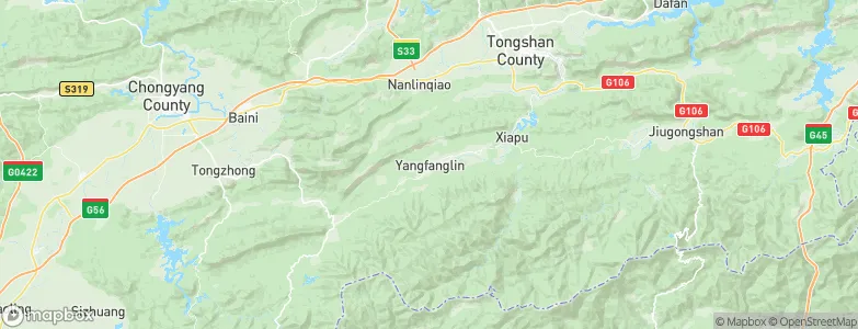 Yangfanglin, China Map
