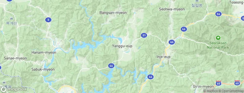 Yanggu, South Korea Map