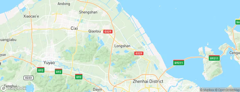 Yangjia, China Map