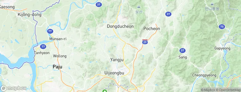 Yangju, South Korea Map