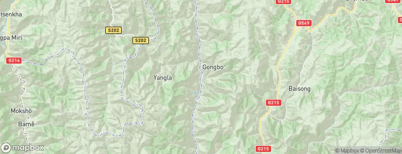 Yangla, China Map