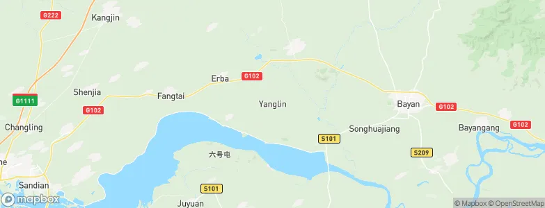Yanglin, China Map