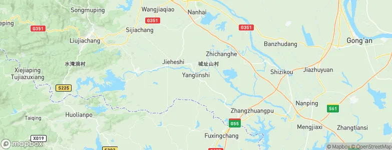 Yanglinshi, China Map