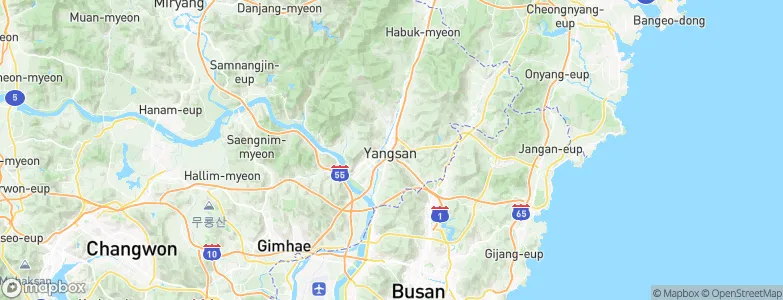 Yangsan, South Korea Map