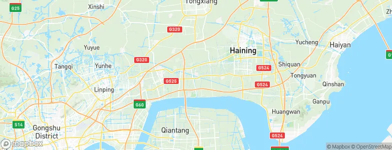 Yanguan, China Map