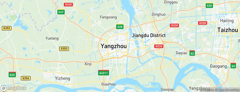 Yangzhou, China Map