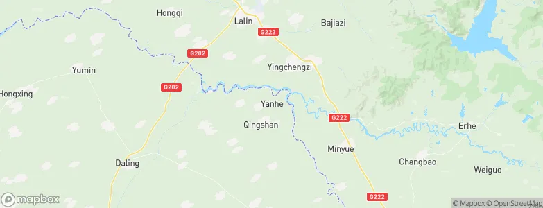 Yanhe, China Map