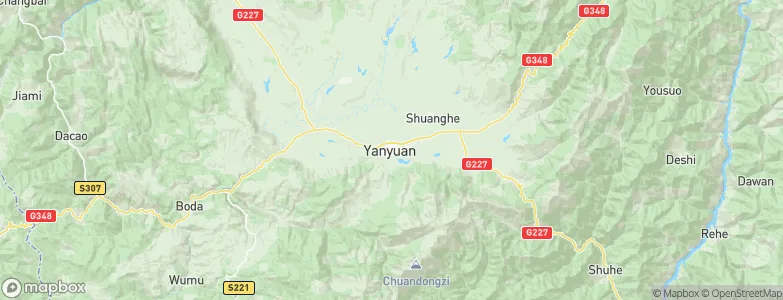 Yanjing, China Map