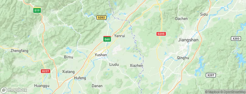Yanrui, China Map