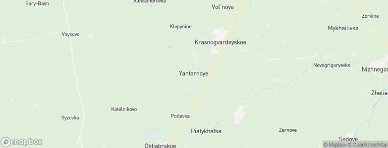 Yantarne, Ukraine Map