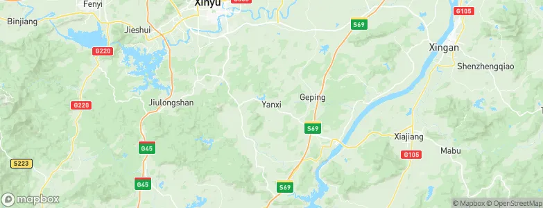 Yanxi, China Map
