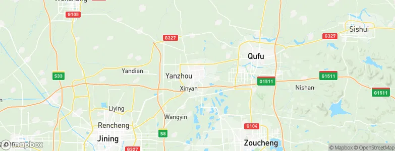 Yanzhou, China Map