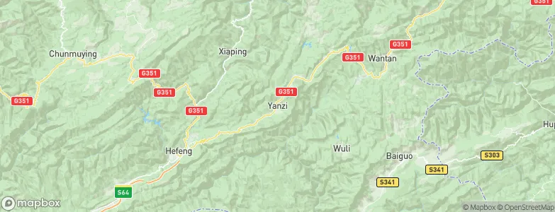 Yanzi, China Map