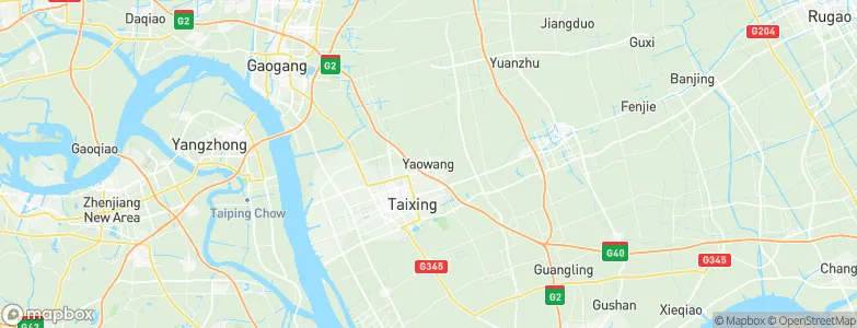 Yaowang, China Map