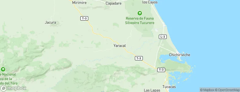 Yaracal, Venezuela Map