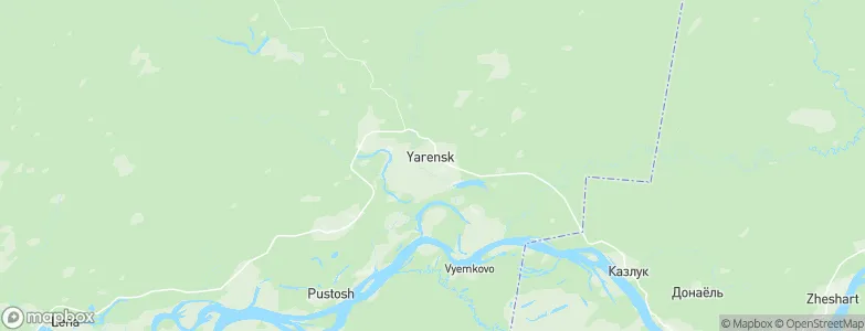 Yarensk, Russia Map