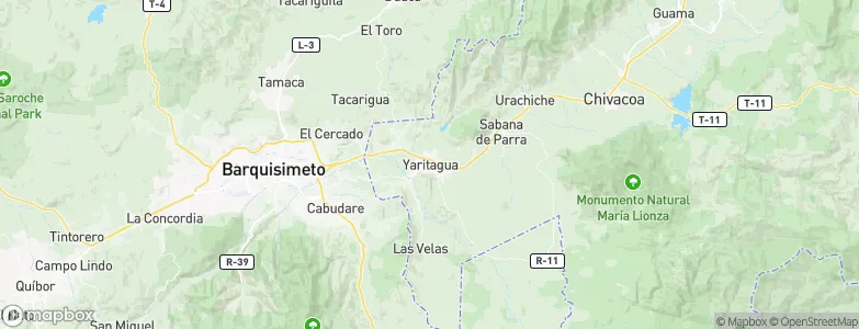 Yaritagua, Venezuela Map