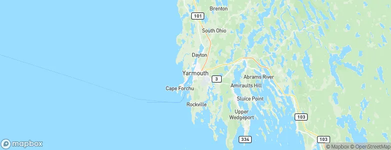 Yarmouth, Canada Map