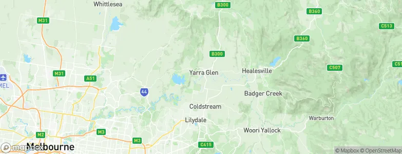 Yarra Glen, Australia Map