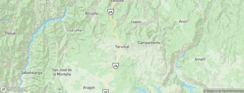 Yarumal, Colombia Map