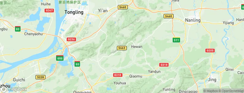 Yashan, China Map