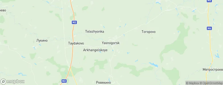 Yasnogorsk, Russia Map