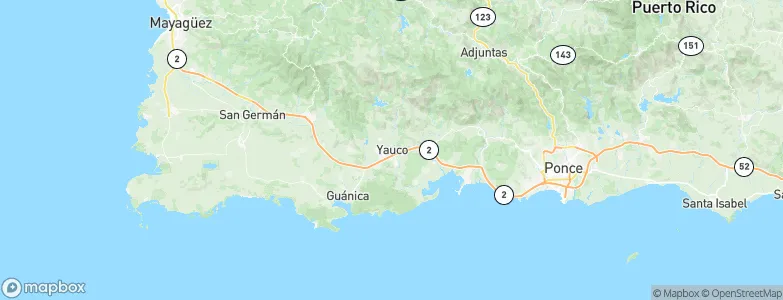 Yauco, Puerto Rico Map