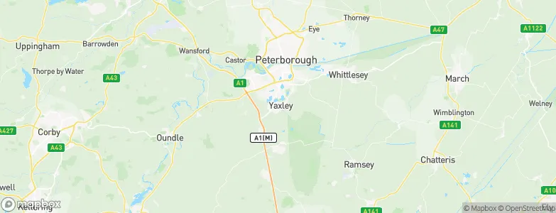 Yaxley, United Kingdom Map