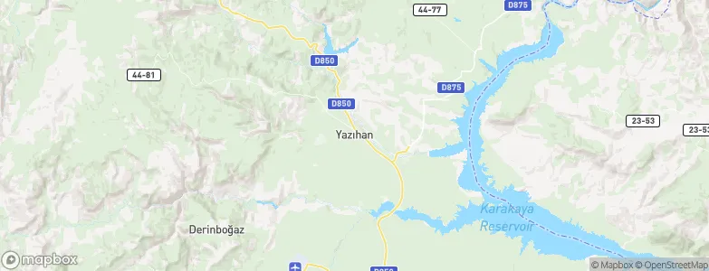 Yazıhan, Turkey Map