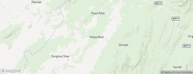 Yaḩyá Khēl, Afghanistan Map