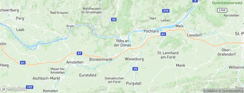 Ybbs an der Donau, Austria Map