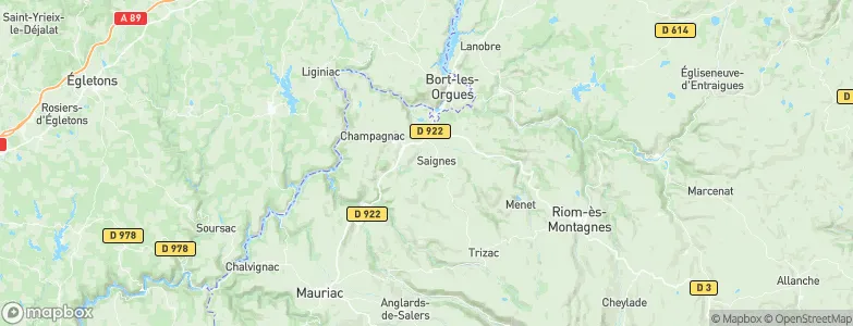 Ydes, France Map