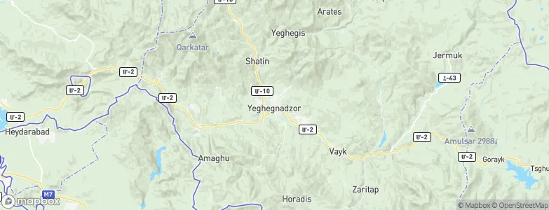 Yeghegnadzor, Armenia Map