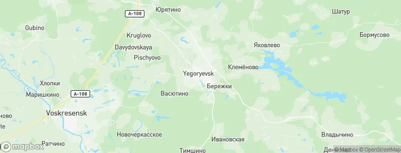 Yegor'yevsk, Russia Map