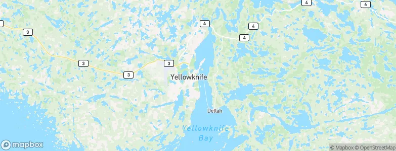 Yellowknife, Canada Map