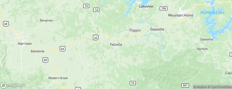 Yellville, United States Map