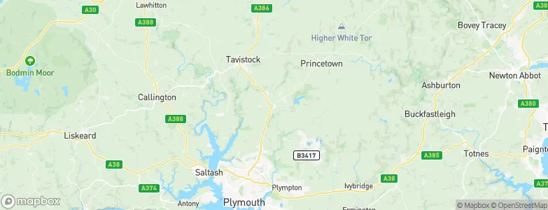 Yelverton, United Kingdom Map