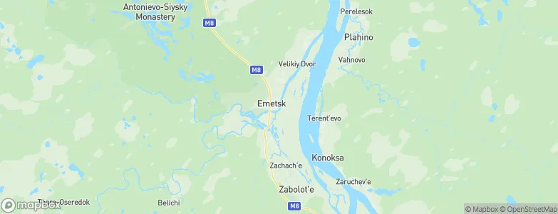 Yemetsk, Russia Map