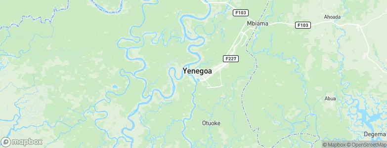 Yenagoa, Nigeria Map